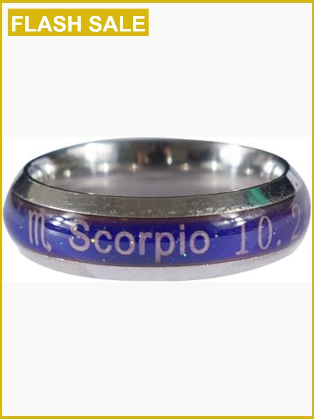 Mood Ring Constellation Change Color Emotion Finger Ring with Box